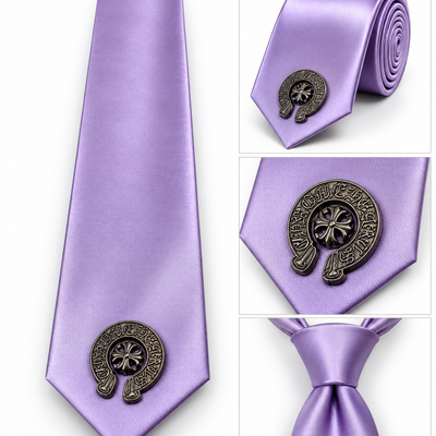 CH purple tie for men and women y2k