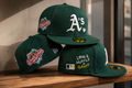 Oakland A’s Fitted Cap Green & White | World Series Embroidered Baseball Cap