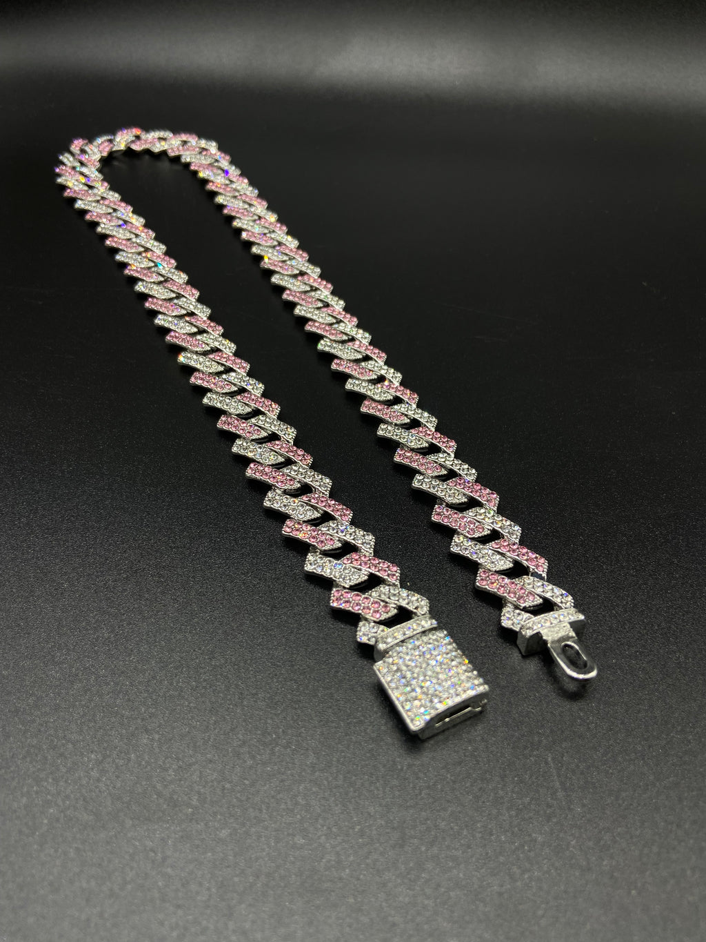 Pink Cuban Bling Link chain - EXCLUSIVE
