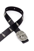 Ch Silver Crusade Strap leather belt