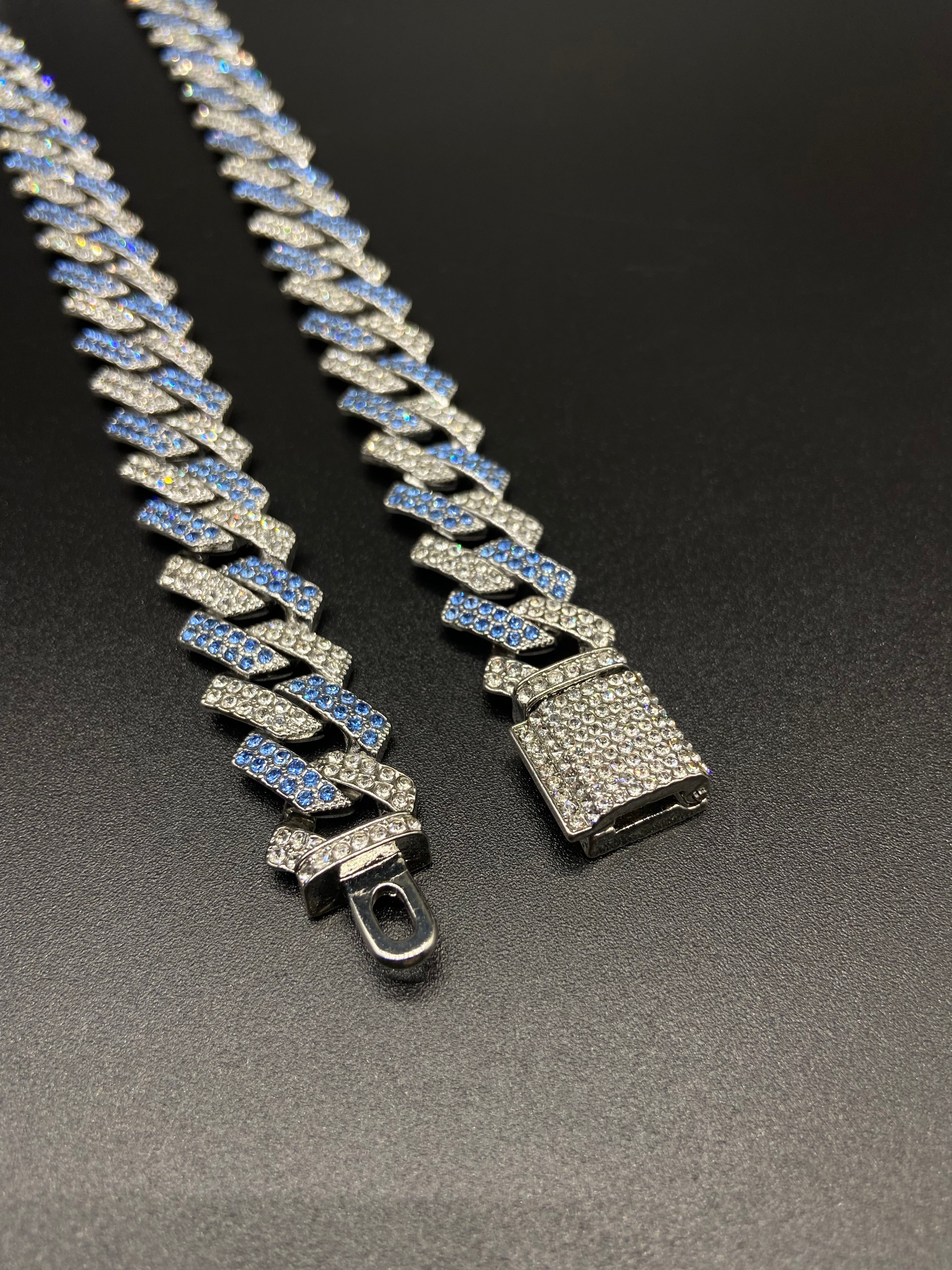 Blue Glacier Cubab Link chain -EXCLUSIVE