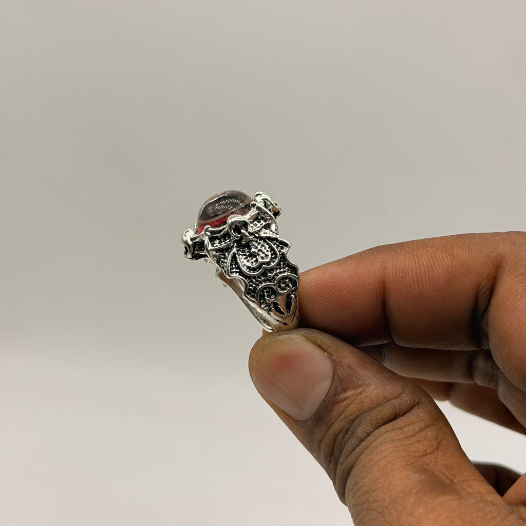 5 piece - red eye ring