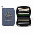 3 Pcs Luxury Accordion Card Holder Wallet – Ice Blue