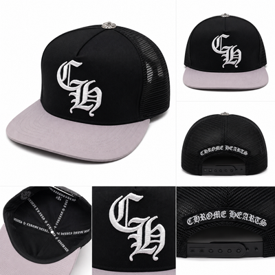 Pack of 3 piece - Black White Chrome Style Mesh Snapback Cap – Premium Streetwear