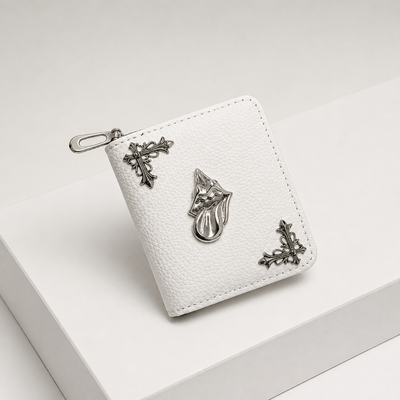 Premium white ch wallet card holder