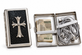 Premium Metal Cash & Card Holder Wallet – Black Chrome Style #06385