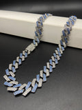 Blue Glacier Cubab Link chain -EXCLUSIVE