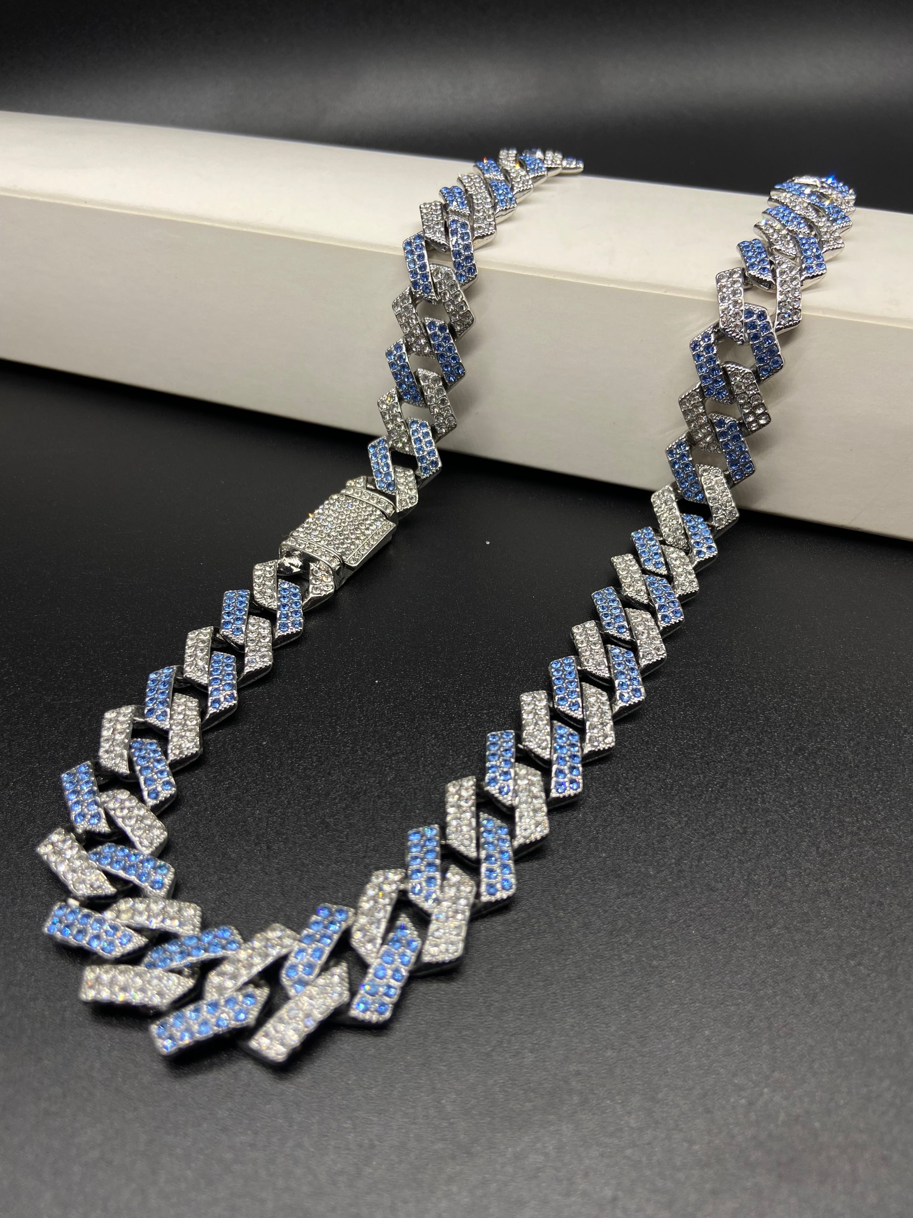 Blue Glacier Cubab Link chain -EXCLUSIVE