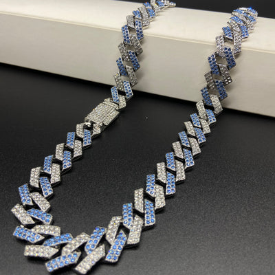 Blue Glacier Cubab Link chain -EXCLUSIVE