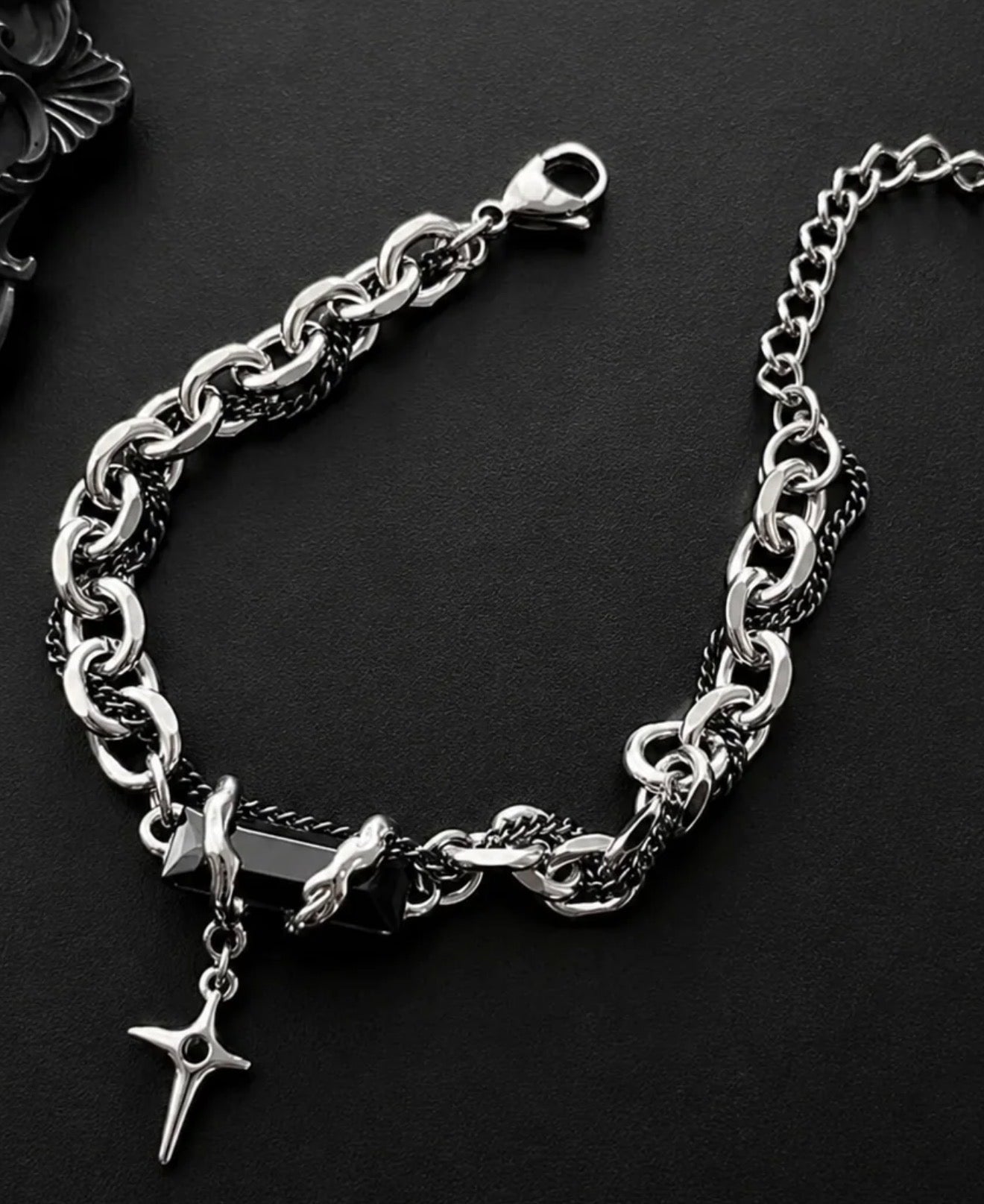 Y2K layered bracelet