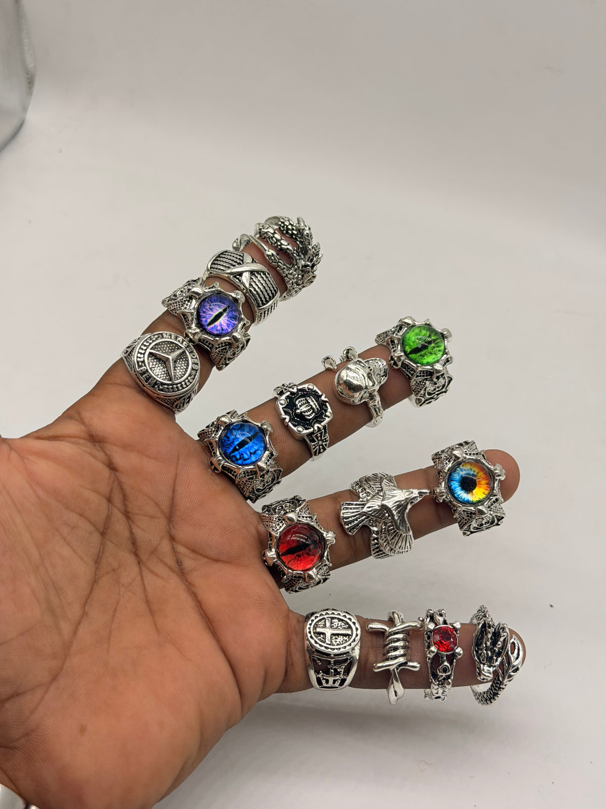 15 piece mix ring set