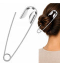Multipurpose Safety Pin Keychain – Hairpin, Bag Charm & Jeans Accessory | Silver
