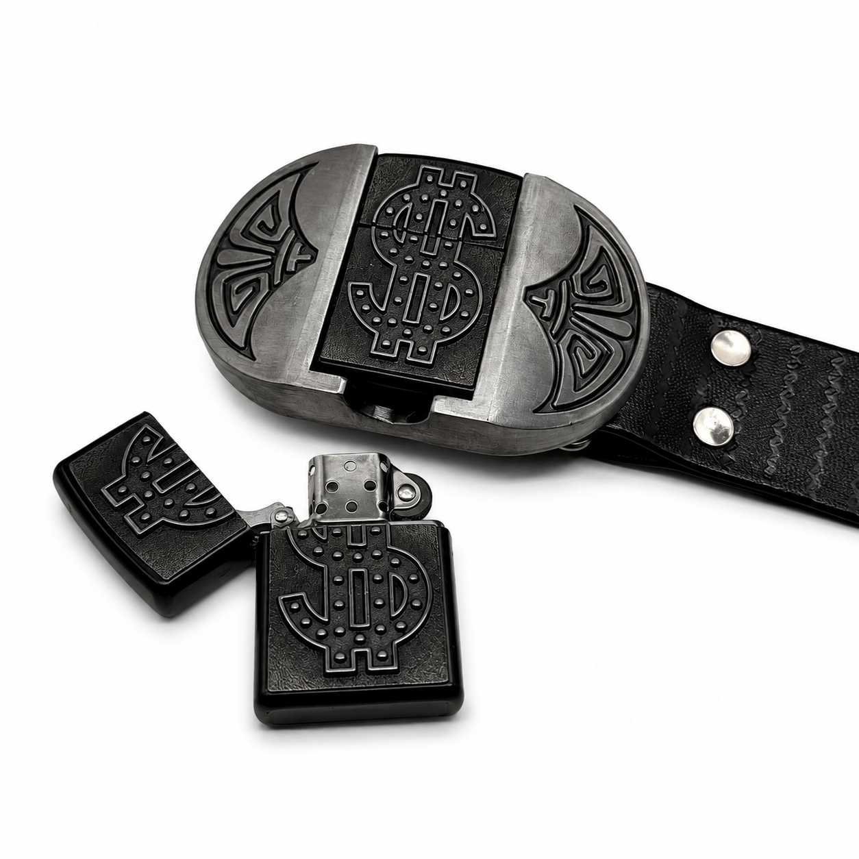 Dollar Sign Lighter Belt