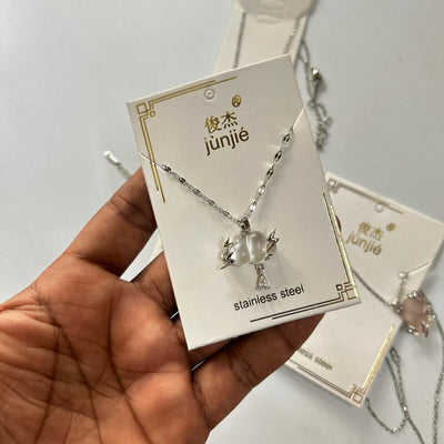 12 pcs white cloud necklace