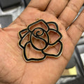 Big size black flower pendant