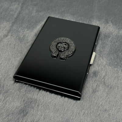 3 Pcs Black chrome heart centre card holder
