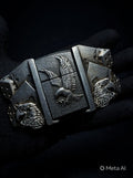 Eagle Lighter Buckle Belt – Vintage Poker Style Refillable Belt | 50 Inch