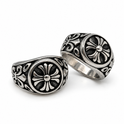 CH Vintage Cross Ring – 100% Stainless Steel
