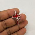 Drip Cross Pendant (Red)