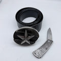 Star knife, buckle belt for men and woman