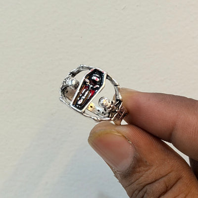 Crazy skull ring pack of 5