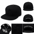 Pack of 3 piece - All Black Minimal Embroidered Snapback Cap – Premium Streetwear