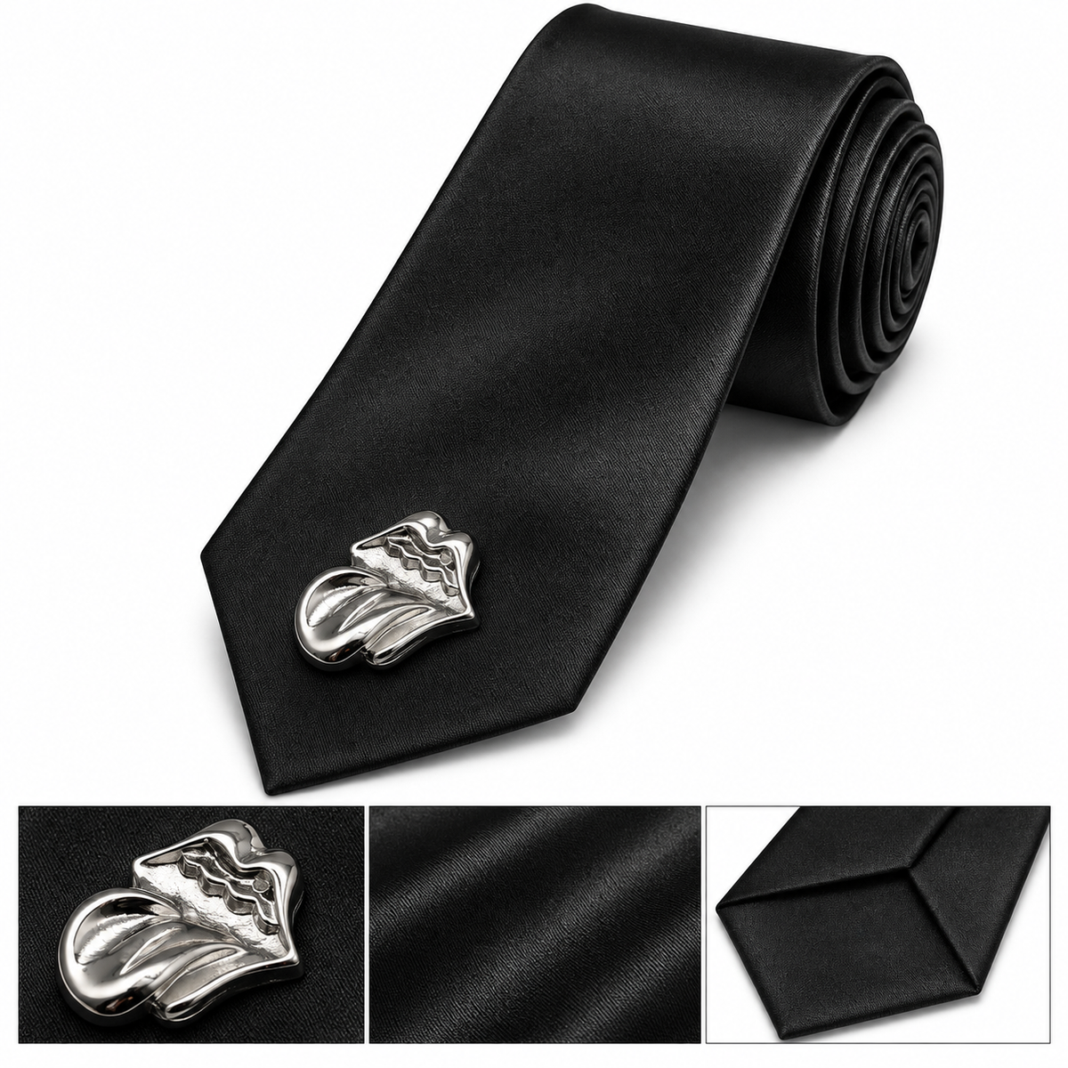 CH tongue, black tie, unisex