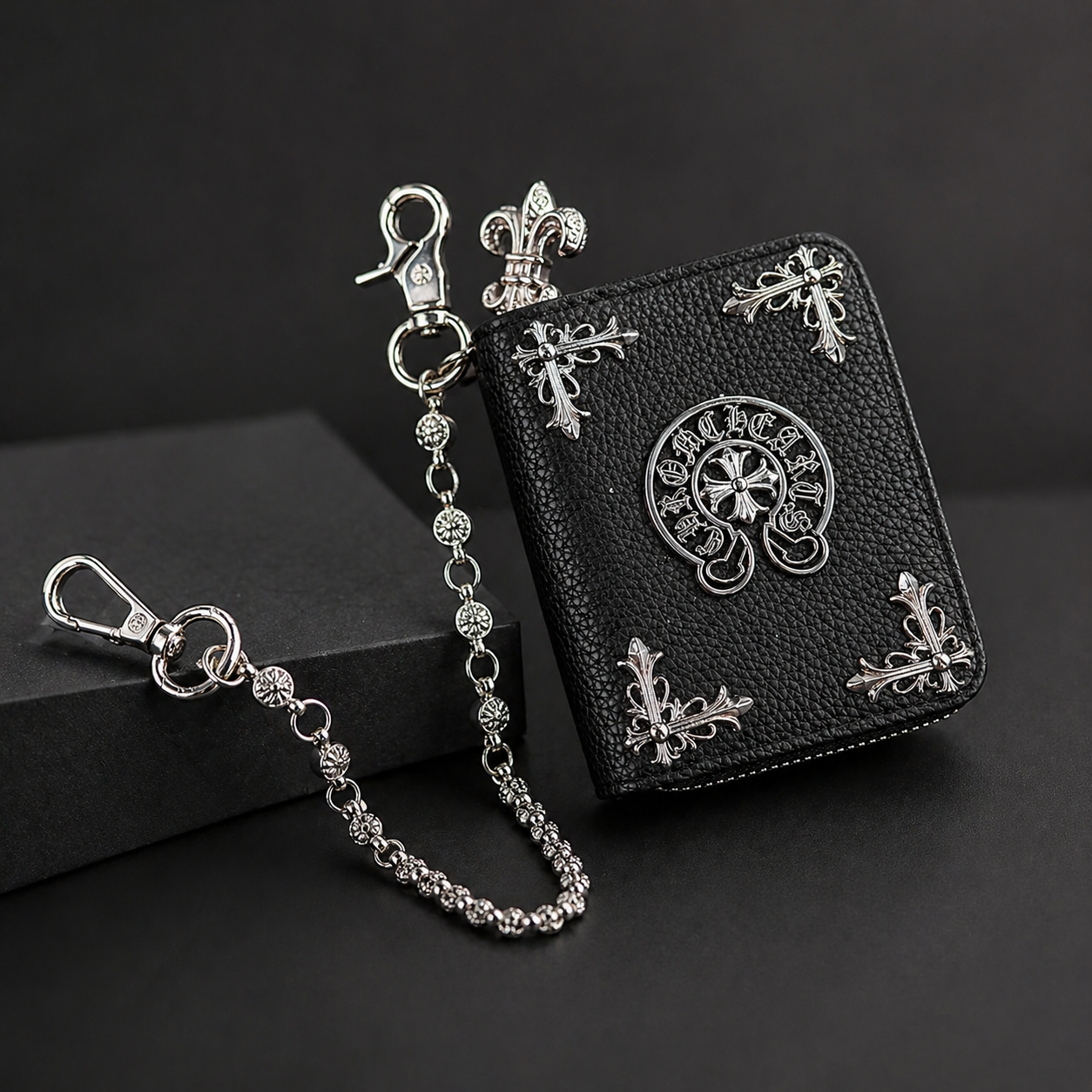 Chrome wallet with side chain