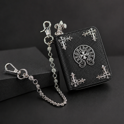 Chrome wallet with side chain