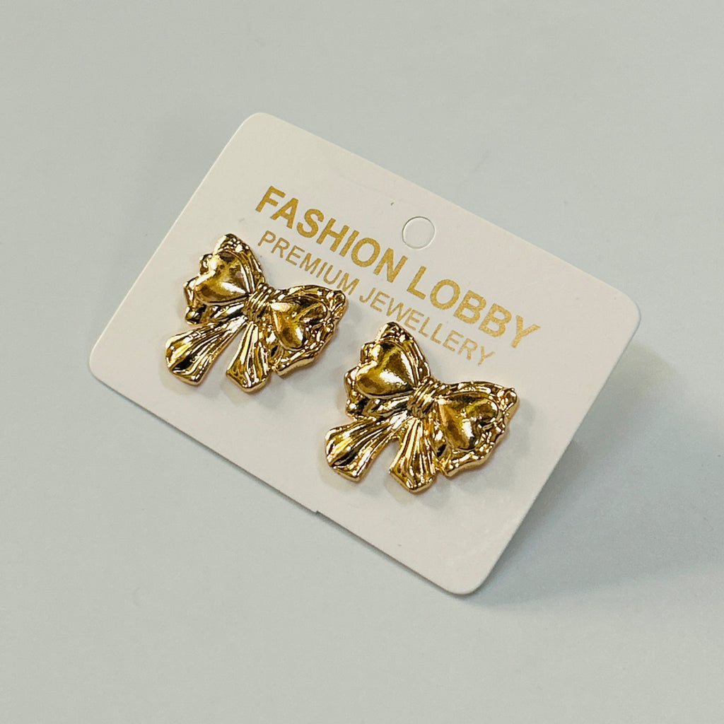 fancy bow earring