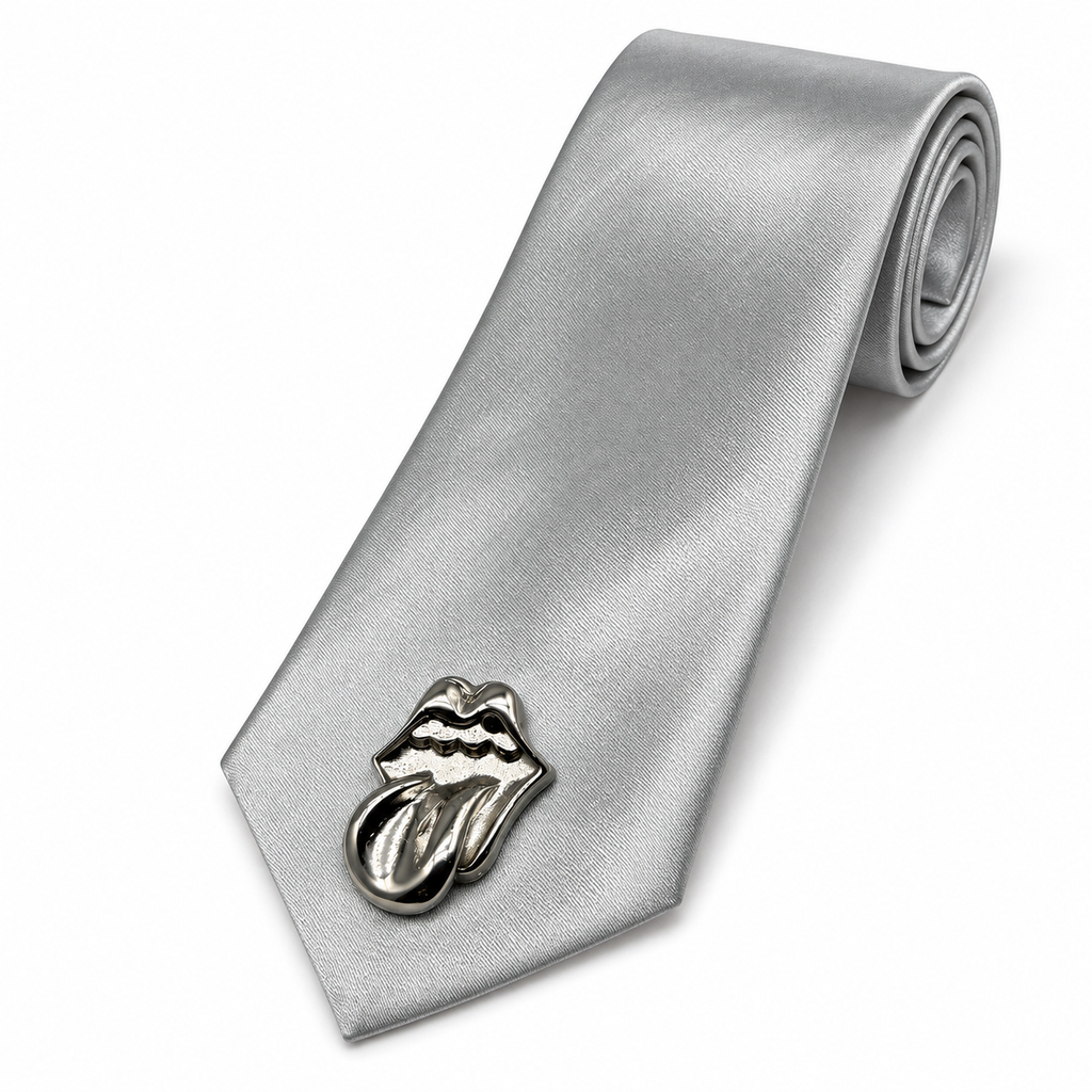 Premium multicoloured Tongue Emblem Statement Tie pack of 6
