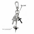 Shadow Dagger Cross Keychain