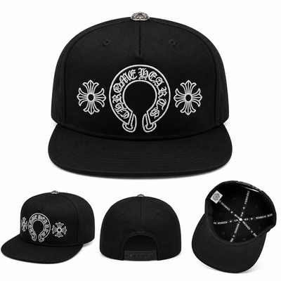 Pack of 3 Piece – Horseshoe Cross Embroidered Caps | Premium Flat Brim Streetwear Set