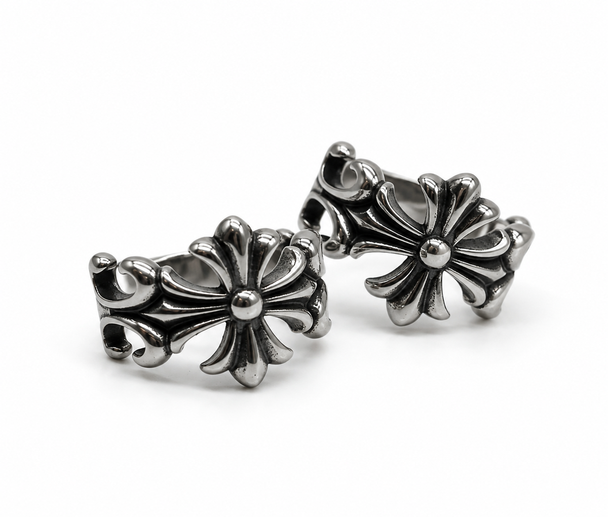 CH Fleur Cross Ring – 100% Stainless Steel