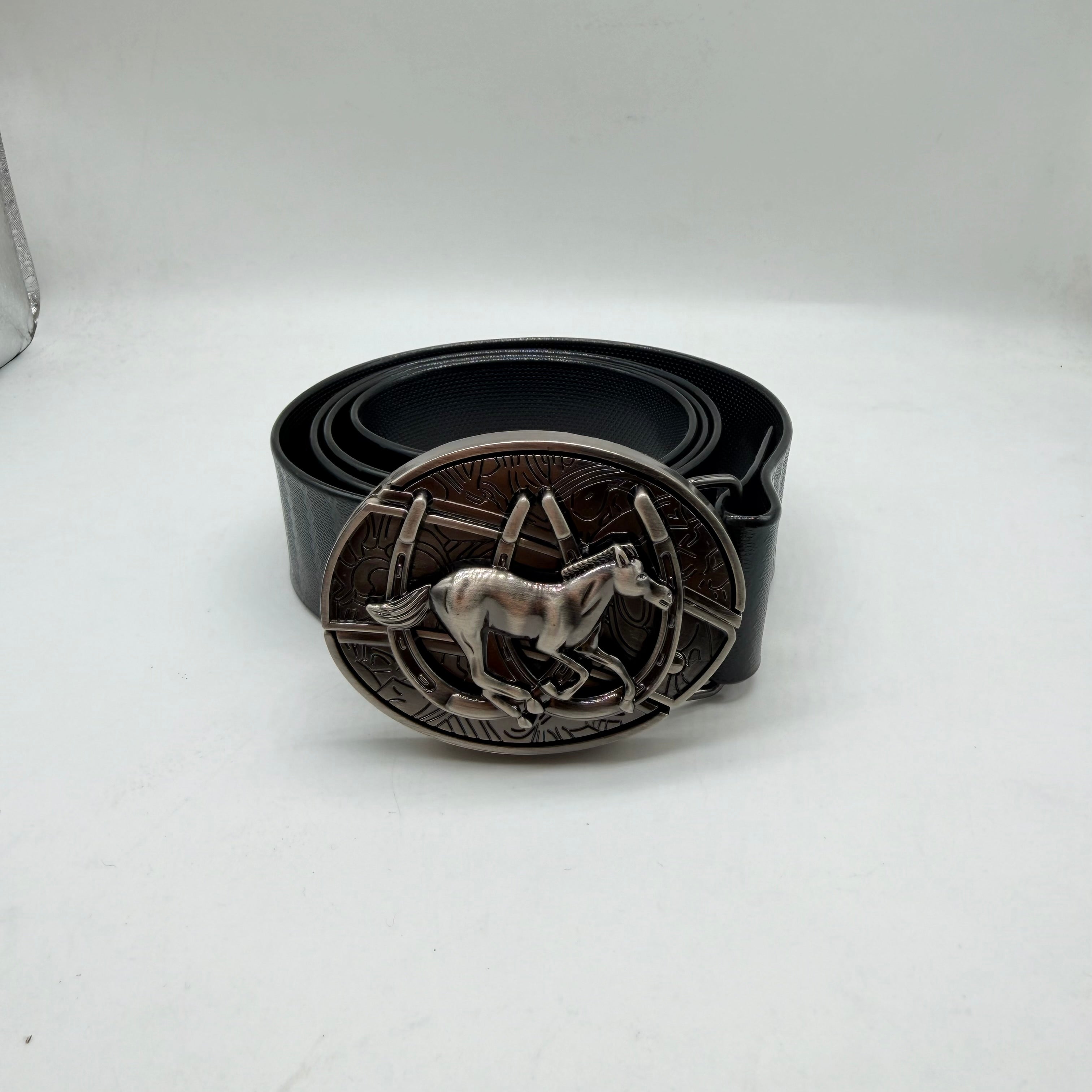Running horse knife, buckle belt for men and woman