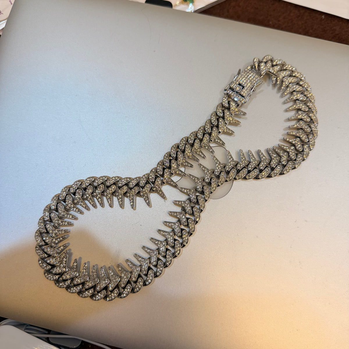 Spick iced out chain necklace