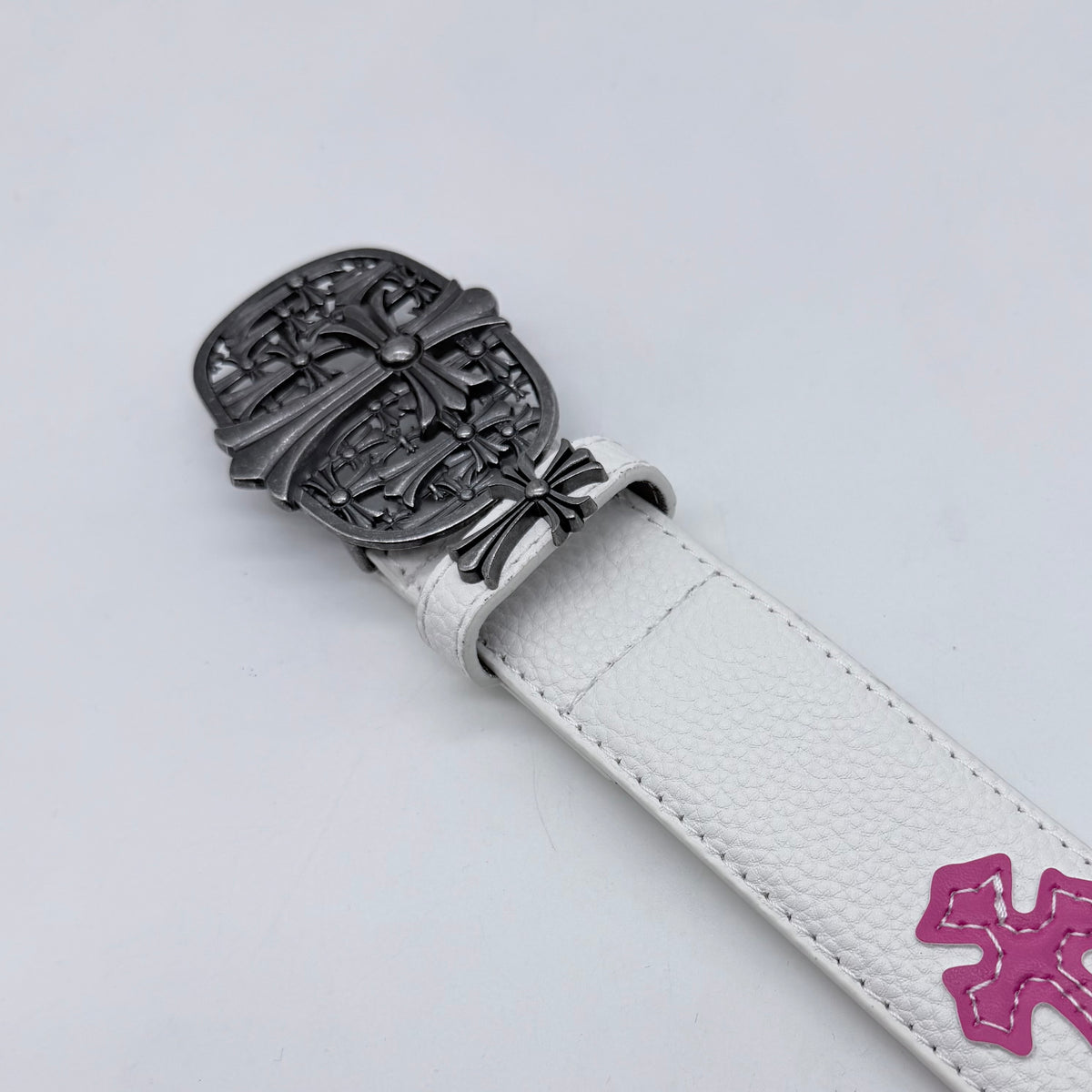 Gothic Cross Buckle Belt – Y2K Streetwear Statement Belt | Fashion Lobby