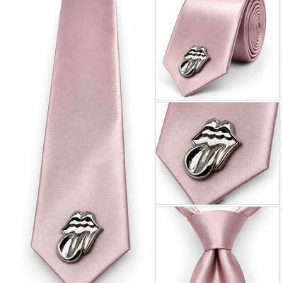 CH to baby pink tie for men and woman unisex y2k