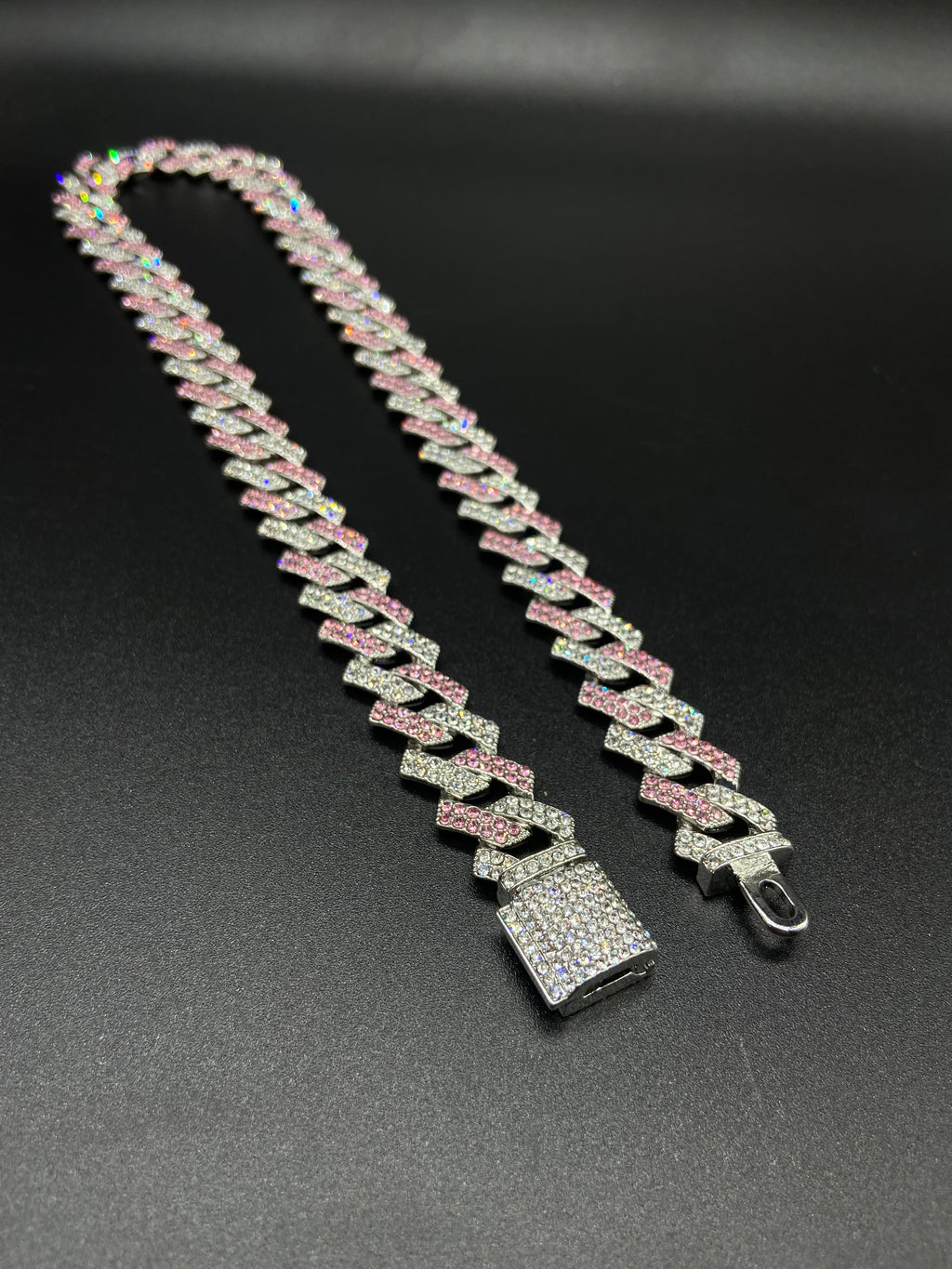 Pink Cuban Bling Link chain - EXCLUSIVE