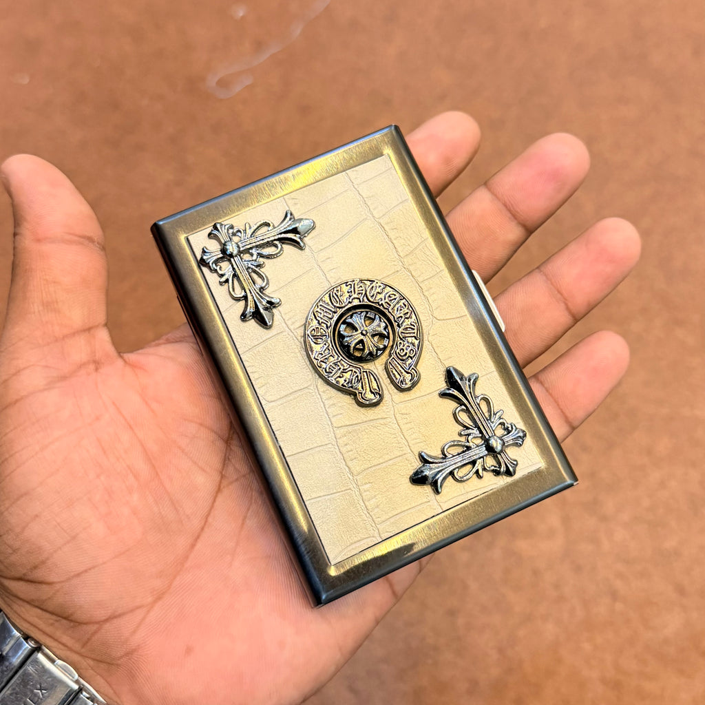 Ch metal card and cash wallet