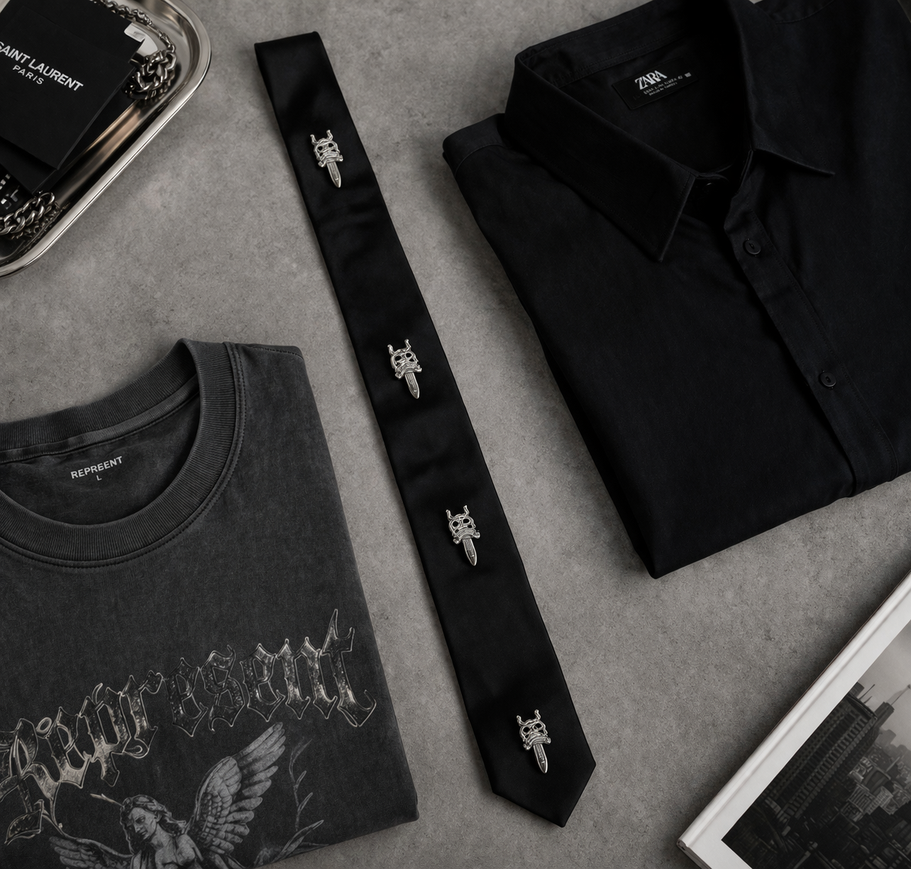 “Obsidian Classic Tie”