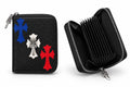 Black ch dagger wallet cash and card holder