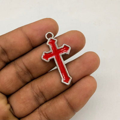 Crimson Cross Pendant