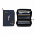 3 Pcs Midnight Cross Navy Blue Zipper Wallet