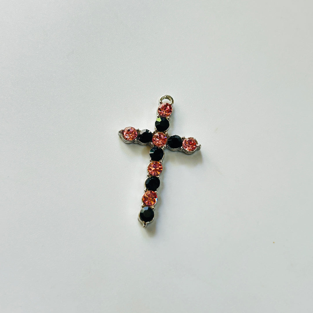 Pink black cross