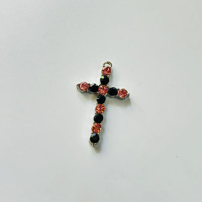 Pink black cross