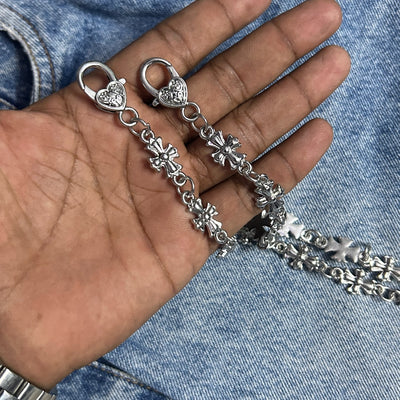 Heartlock Cross Side Chain jeans side chain wallet chain