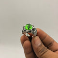 5 piece - Green eye ring