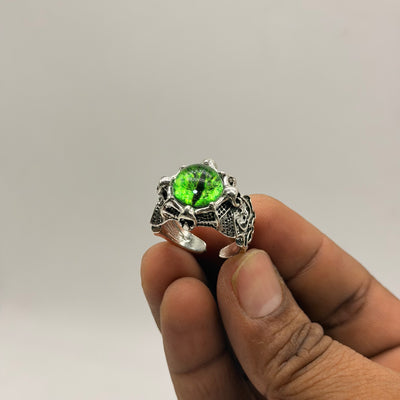 5 piece - Green eye ring