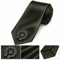 CH green tie for men and women y2k